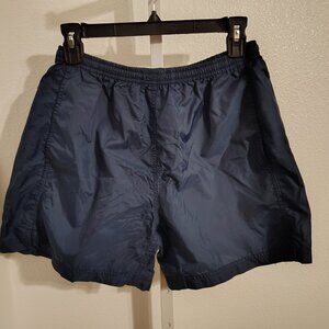 Outlooks Juniors Nylon Athletic Shorts Size Medium Dark Blue